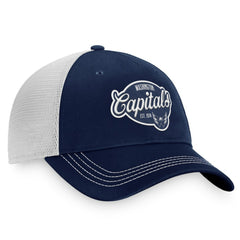 Washington Capitals Fanatics Women's Fundamental Trucker Adjustable Hat - Navy/White - NHL 200010217