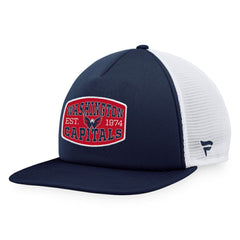 Washington Capitals Fanatics Foam Front Patch Trucker Snapback Hat - Navy/White - NHL 200010219