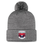 Washington Capitals Fanatics Authentic Pro Home Ice Cuffed Knit Hat with Pom - Gray - NHL 200011188