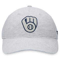 Milwaukee Brewers Fanatics Logo Adjustable Hat - Gray - Fanatics on Sale