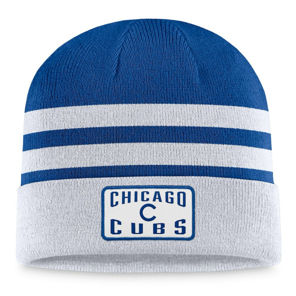 Chicago Cubs Fanatics Cuffed Knit Hat - Gray - Fanatics Online