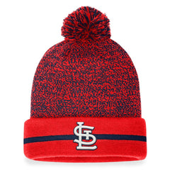 St. Louis Cardinals Fanatics Space-Dye Cuffed Knit Hat with Pom - Red/Navy - Fanatics Discount