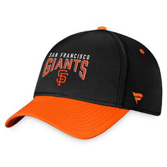 San Francisco Giants Fanatics Stacked Logo Flex Hat - Black/Orange - Fanatics Sale