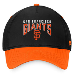 San Francisco Giants Fanatics Stacked Logo Flex Hat - Black/Orange - Fanatics Sale
