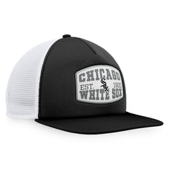 Chicago White Sox Fanatics Foam Front Patch Trucker Snapback Hat - Black - Fanatics Online