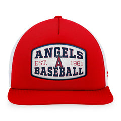 Los Angeles Angels Fanatics Foam Front Patch Trucker Snapback Hat - Red - Fanatics Online