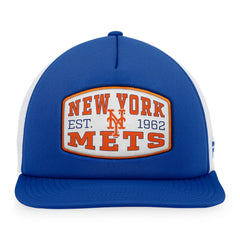 New York Mets Fanatics Foam Front Patch Trucker Snapback Hat - Royal - Fanatics Sale