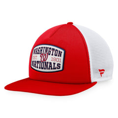 Washington Nationals Fanatics Foam Front Patch Trucker Snapback Hat - Red - Fanatics Sale