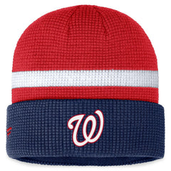 Washington Nationals Fanatics Waffle Cuffed Knit Hat - Red - Fanatics Sale