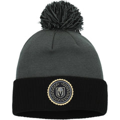Vegas Golden Knights adidas Women's Laurel Cuffed Knit Hat with Pom - Gray - NHL 200012419