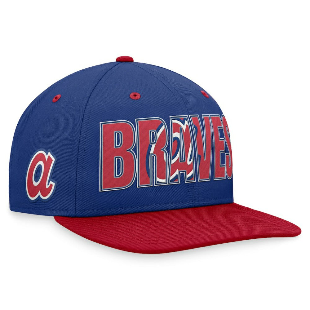 Atlanta Braves Nike Cooperstown Collection Pro Snapback Hat - Royal - Nike Lifestyle