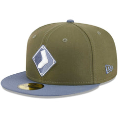 Chicago White Sox New Era 59FIFTY Fitted Hat - Olive/Blue - New Era Discount