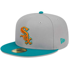 Chicago White Sox New Era 59FIFTY Fitted Hat - Gray/Teal - New Era Lifestyle