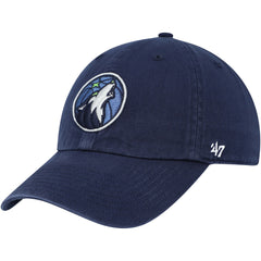 Minnesota Timberwolves '47 Core Logo Clean Up Adjustable Hat Navy | 47 brand Near Me