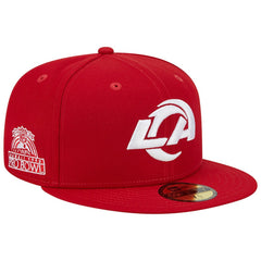 Los Angeles Rams New Era 1990 Hawaii Pro Bowl Main Patch 59FIFTY Fitted Hat Scarlet