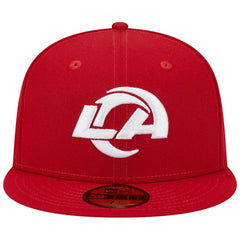 Los Angeles Rams New Era 1990 Hawaii Pro Bowl Main Patch 59FIFTY Fitted Hat Scarlet