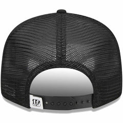 Cincinnati Bengals New Era Main Trucker 9FIFTY Snapback Hat Black