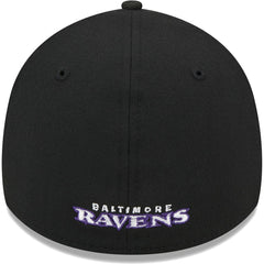 Baltimore Ravens New Era Main 39THIRTY Flex Hat Black