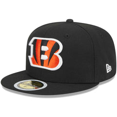 Cincinnati Bengals New Era Youth Main 59FIFTY Fitted Hat Black