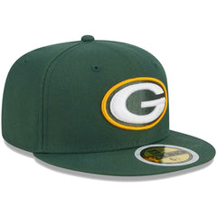 Green Bay Packers New Era Youth Main 59FIFTY Fitted Hat Green