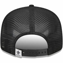 New Orleans Saints New Era Main Trucker 9FIFTY Snapback Hat Black