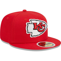 Kansas City Chiefs New Era Youth Main 59FIFTY Fitted Hat Red