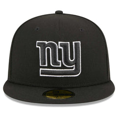 New York Giants New Era Main Patch 59FIFTY Fitted Hat Black
