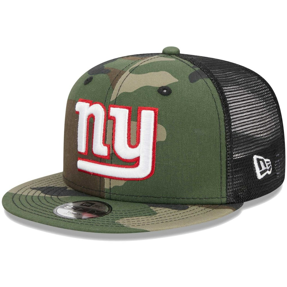 New York Giants New Era Youth Main Trucker 9FIFTY Snapback Hat Camo