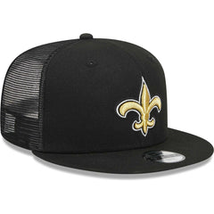 New Orleans Saints New Era Youth Main Trucker 9FIFTY Snapback Hat Black