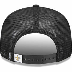 New Orleans Saints New Era Youth Main Trucker 9FIFTY Snapback Hat Black