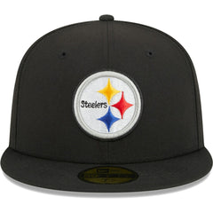 Pittsburgh Steelers New Era Main 59FIFTY Fitted Hat Black