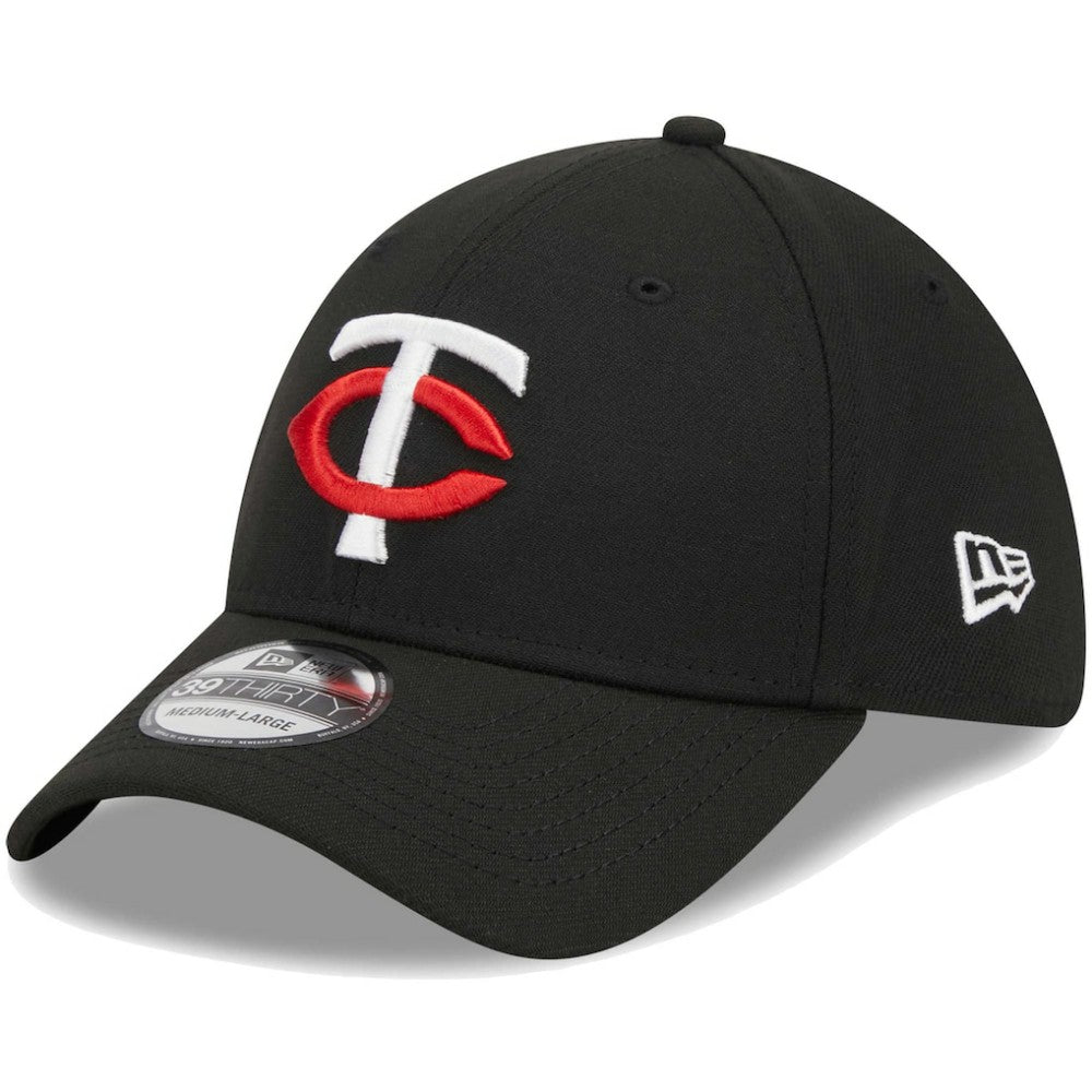 Minnesota Twins New Era Logo 39THIRTY Flex Hat - Black - New Era Online