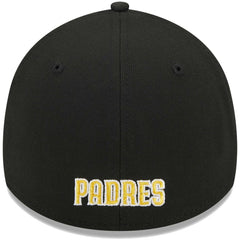 San Diego Padres New Era Logo 39THIRTY Flex Hat - Black - New Era Discount