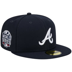 Atlanta Braves New Era 2021 World Series Team Color 59FIFTY Fitted Hat - Navy - New Era Discount