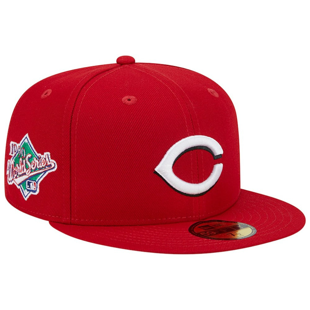 Cincinnati Reds New Era 1990 World Series Team Color 59FIFTY Fitted Hat - Red - New Era Lifestyle