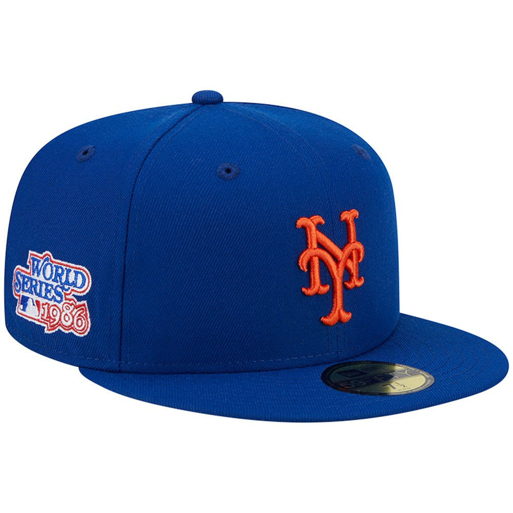 New York Mets New Era 1986 World Series Team Color 59FIFTY Fitted Hat - Royal - New Era Online