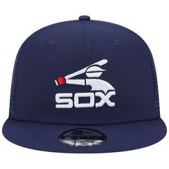 Chicago White Sox New Era Cooperstown Collection Team Color Trucker 9FIFTY Snapback Hat - Navy - New Era Sale