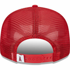 Los Angeles Angels New Era Team Color Trucker 9FIFTY Snapback Hat - Red - New Era on Sale