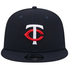 Minnesota Twins New Era Team Color Trucker 9FIFTY Snapback Hat - Navy - New Era Online