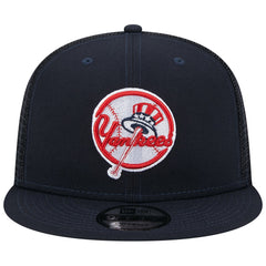 New York Yankees New Era Team Color Trucker 9FIFTY Snapback Hat - Navy - New Era Lifestyle
