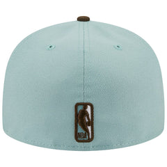 Philadelphia 76ers Two-Tone 59FIFTY Fitted Hat Light Blue/Brown | New Era Near Me