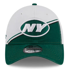 New York Jets New Era 2023 Sideline 9TWENTY Adjustable Hat White/Green