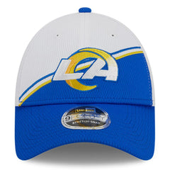Los Angeles Rams New Era 2023 Sideline 9FORTY Adjustable Hat White/Royal