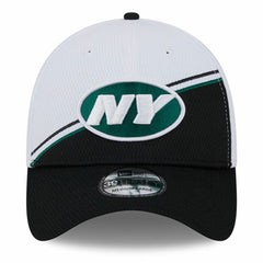 New York Jets New Era 2023 Sideline 39THIRTY Flex Hat White/Black