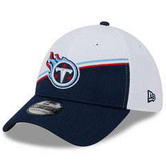 Tennessee Titans New Era 2023 Sideline 39THIRTY Flex Hat White/Navy