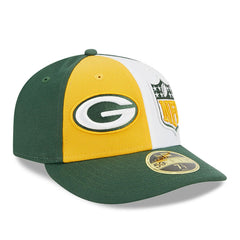 Green Bay Packers New Era 2023 Sideline Low Profile 59FIFTY Fitted Hat Yellow/Green