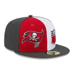Tampa Bay Buccaneers New Era 2023 Sideline 59FIFTY Fitted Hat Red/Pewter