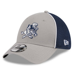 Dallas Cowboys New Era Pipe Retro Joe 39THIRTY Flex Hat Silver/Navy
