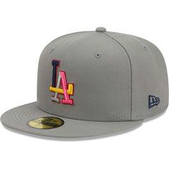 Los Angeles Dodgers New Era Color Pack 59FIFTY Fitted Hat - Gray - New Era Lifestyle