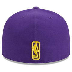 Los Angeles Lakers Big Arch Text 59FIFTY Fitted Hat Purple | New Era Lifestyle